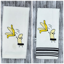 Load image into Gallery viewer, Funny Naked Banana Hand Towel – Quirky Kitchen Décor, Perfect Gag Gift!