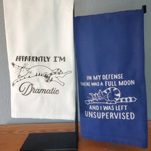 Load image into Gallery viewer, 2 Pack Funny Cat and Kitty Tea Towels